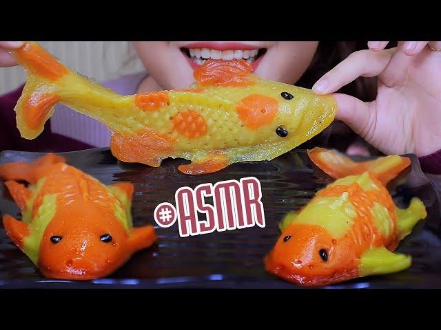 ASMR Chinese fish cake , CHEWY STICKY EATING SOUNDS | LINH-ASMR