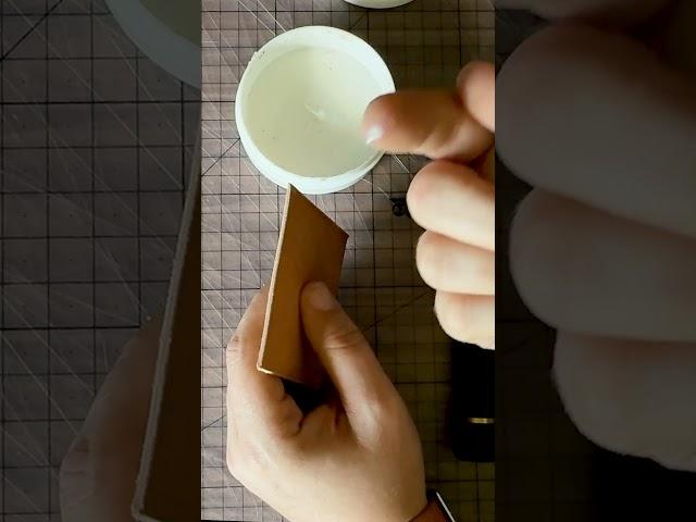 How to Hand Burnish Leather Edges in One Minute