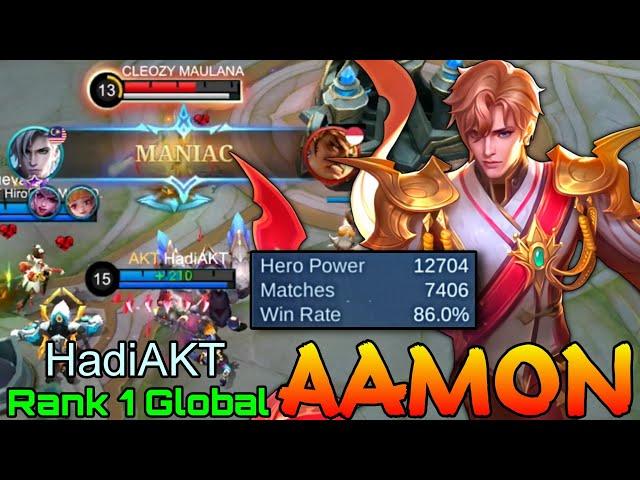 MANIAC Aamon Insane 7,400+ Matches - Top 1 Global Aamon by HadiAKT - Mobile Legends