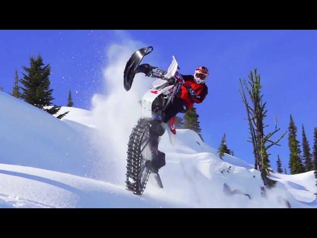 Ronnie Renner Snow Biking in Idaho Backcountry