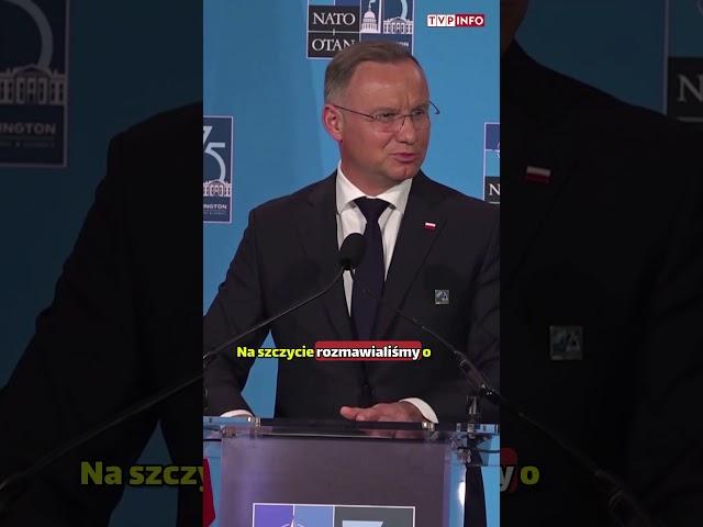 Prezydent Duda zaskoczony pytaniem od dziennikarza TVP #duda #nato #rząd #tusk #prezydent #shorts