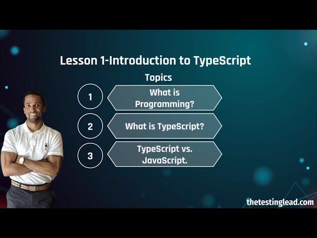 TypeScript Course L1 - Introduction To TypeScript