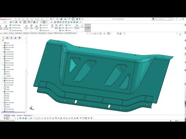 CAD Modelling Process - TC-014-02 - Body Panel