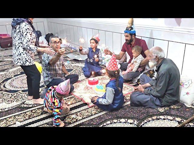 Engineer Babazadeh's Birthday Surprise by His Nomadic Family | A Family Celebration with Two Cakes!