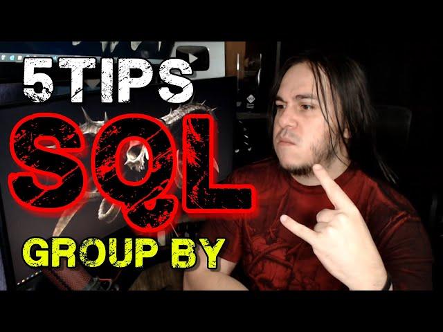 5 TIPS con GROUP BY en SQL