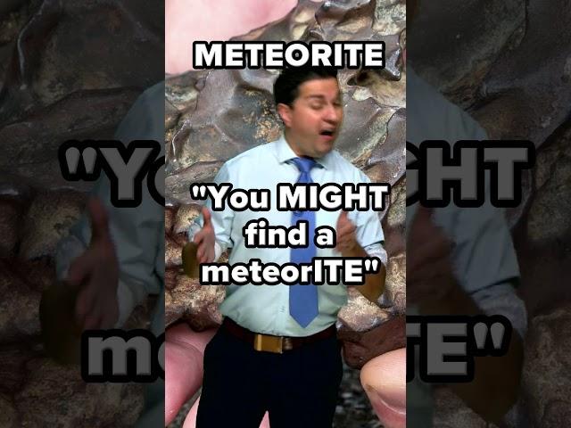 Difference between a meteor, meteorite and meteoroid. #shorts