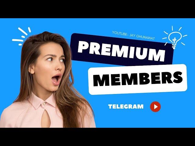 How to Boost Telegram Channel Get in Top Rank | Telegram Premium Members | Jay Ghunawat