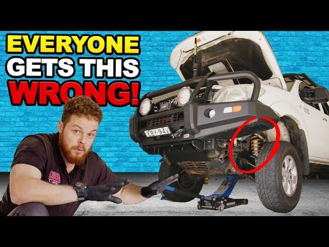 EXPERT DIY LIFT KIT INSTALL SECRETS! How to fit a 2in suspension kit at home on your 4WD