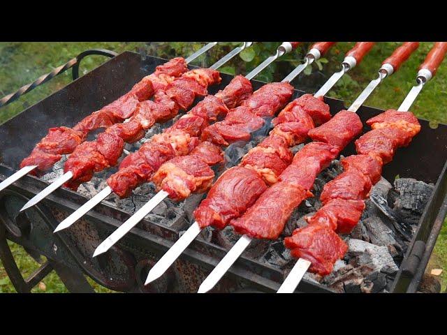 BEEF SHASHLIK. Juicy MARINADE. ENG SUB.