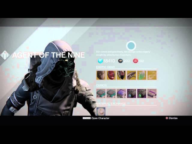 Destiny: Xur's Exotics - August 14 2015 - Gjallarhorn! - Agent of The Nine Location