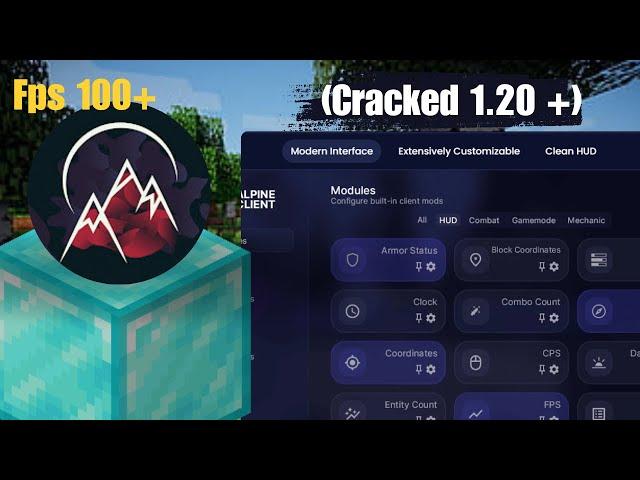 The new best *Cracked Client* For Minecraft!! || Alpine Client || Minecraft