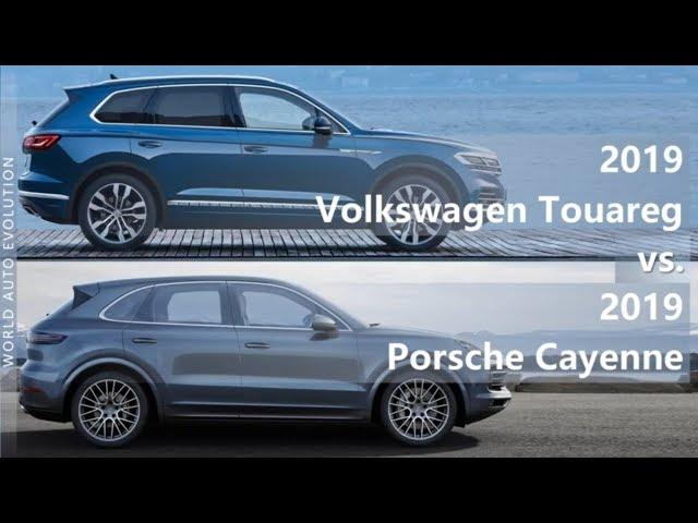 2019 Volkswagen Touareg vs 2019 Porsche Cayenne (technical comparison)