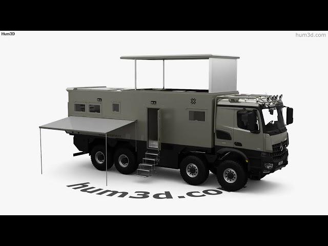 Mercedes-Benz Arocs Nomadism Navigator F II with HQ interior 2024 3D model by 3DModels.org