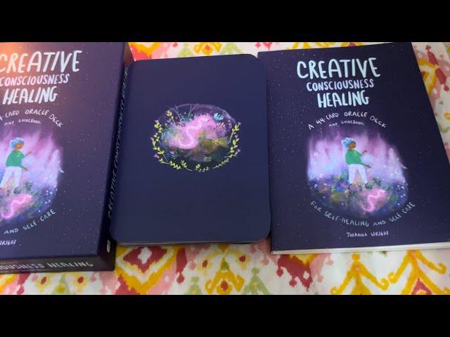 Creative Consciousness Healing Oracle Deck 2023 unboxing and flip-through