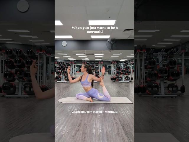 11 Minute Yoga Flow with Mermaid Pose #yoga #yogapractice #yogalife #yogateacher #yogainspiration