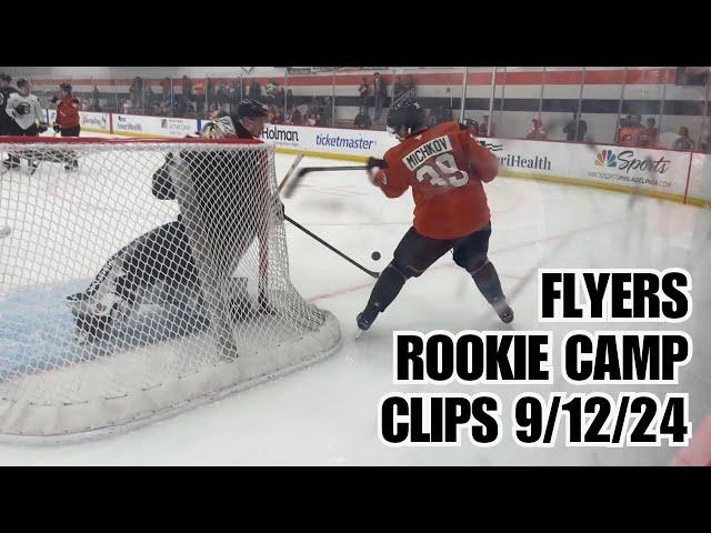 MATVEI MICHKOV DEBUT | Philadelphia Flyers Rookie Camp Clips - Day 1 9/12/24