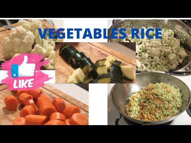 Weight Loss Vegetables Rice Recipe l Nutritious Lunch or Dinner