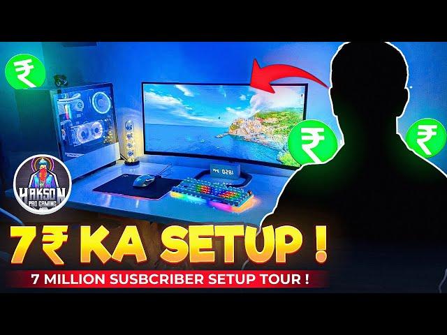 7 Million pe 7 Rupee ka Setup tour  2023 - Hakson Pro Gaming 