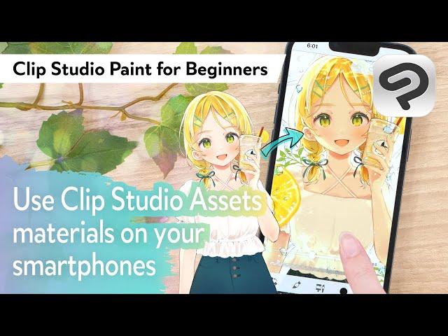 Use materials to enhance your work on smartphones | Clip Studio Paint for Beginners