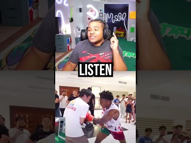 Fanum Reacts to Manny Pacquiao Boxing Speed