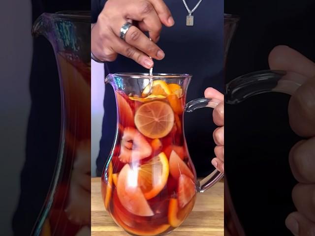 Red Party Sangria  Cheers ! #youtubeshorts #cocktail #mallu #shorts