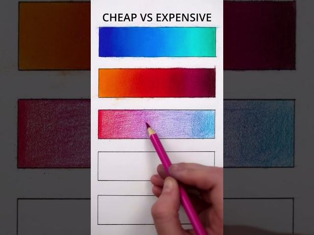 Can You Spot the Difference? CHEAP VS EXPENSIVE Colored Pencil Blending