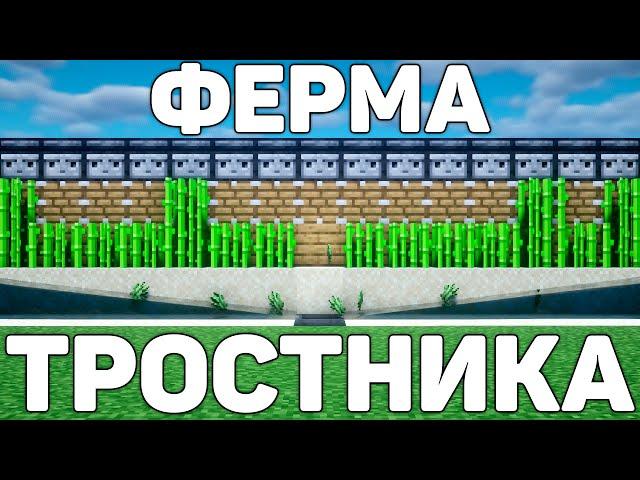 САМАЯ ЛУЧШАЯ АФК ФЕРМА ТРОСТНИКА В МАЙНКРАФТ!