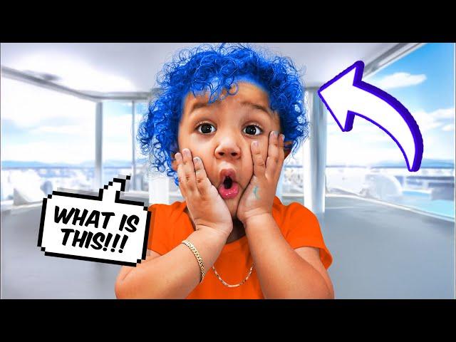 I DYED MY SON’S HAIR BLUE PRANK!! *bad idea*