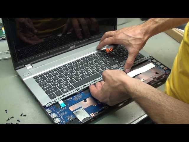 Разборка и чистка Acer Aspire  V3-771G / Disassembly and Cleaning Acer Aspire V3-771G