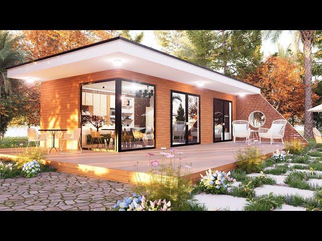  Small House Design with Charming Interior Design 