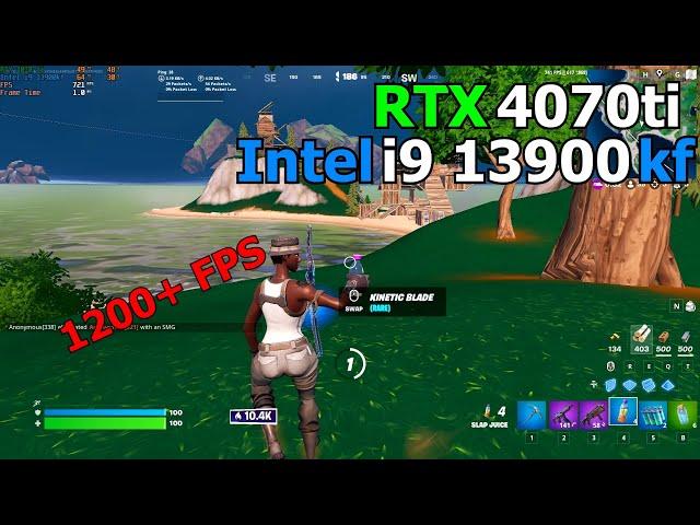 RTX 4070 ti + Intel i9 13900kf Fortnite Chapter 4 | Arena | Shattered Slabs | Performance Mode