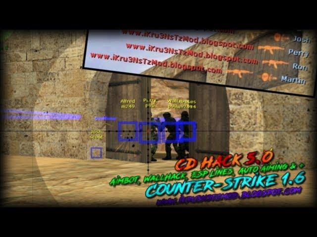 CD Hack 5.0 - Counter-Strike 1.6 Hack (Aimbot, WallHack, ESP Lines, Auto Aiming, Non detectable)