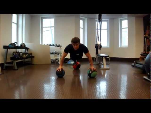 Medicine Ball Squats & Push-ups with Vitaly Subbotin @ Hard Candy Fitness Moscow