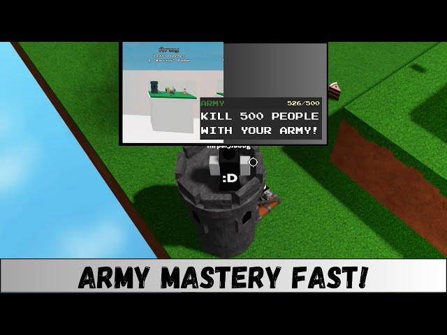 How to get Army Mastery *FAST* + Showcase | Ability Wars