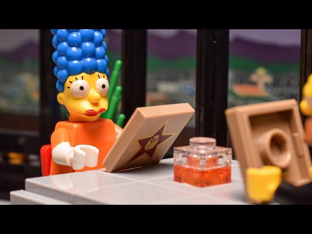 "In the restaurant" Lego Simpsons Animation