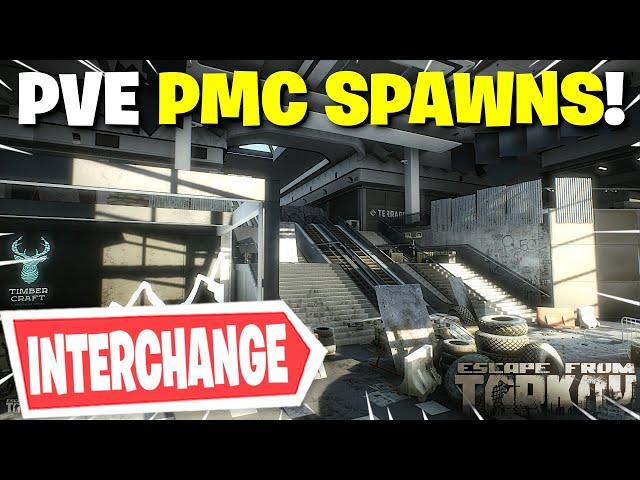 Escape From Tarkov PVE - All PMC Spawn Locations On Interchange