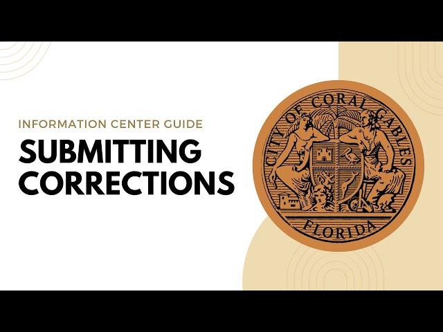 How to submit corrections