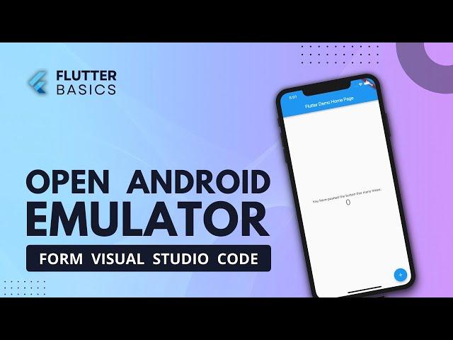 How to Open Android Emulator from VS code | Launch AVD from VS code