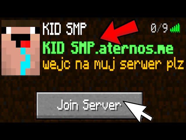 NAJGORSZY SERWER 9 LATKA W MINECRAFT