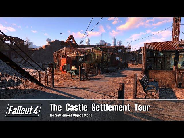 Fallout 4  - The Castle Settlement Build Tour