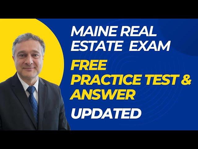 Maine Real Estate Exam Free Practice Questions