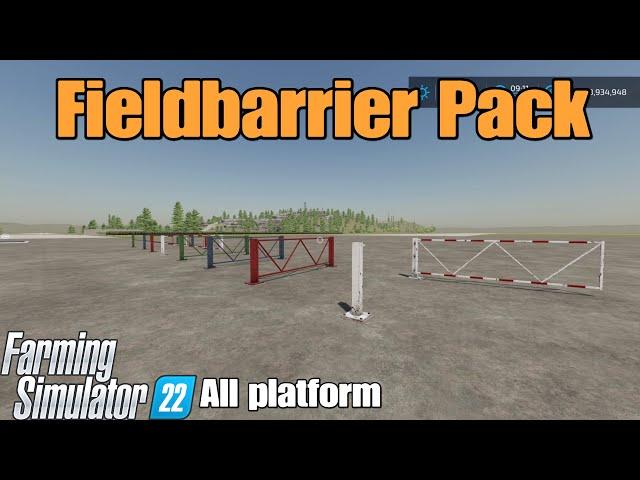 Fieldbarrier Pack   / FS22 mod for all platforms