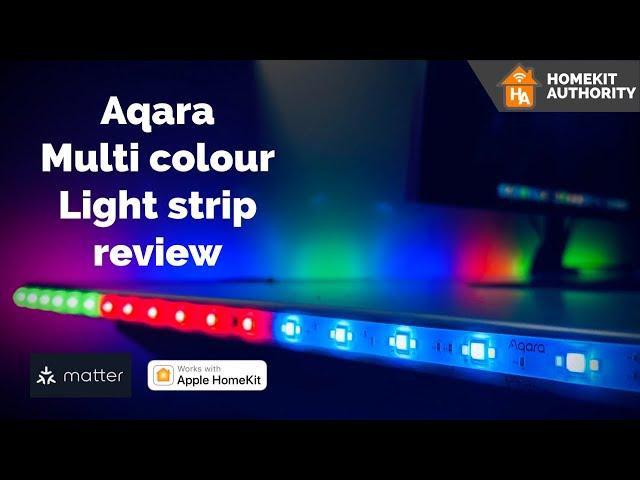 Aqara T1 multi colour Light Strip Review  - Matter and Apple HomeKit compatible via Zigbee