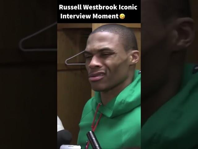 Russell Westbrook ICONIC Interview Moment #shorts