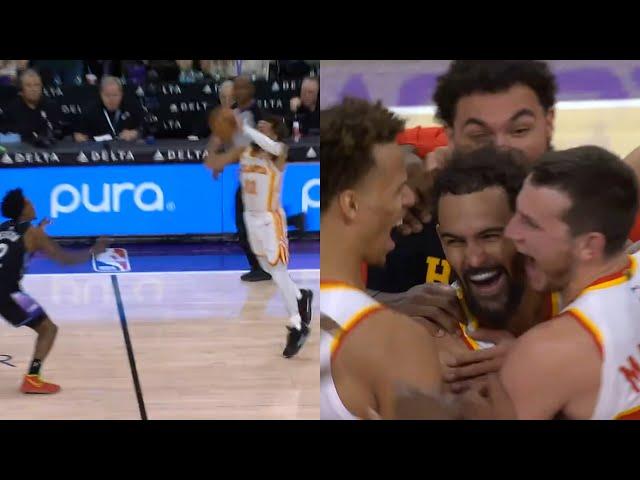 Trae Young INSANE HALF COURT GAME WINNER BUZZER BEATER vs Jazz 