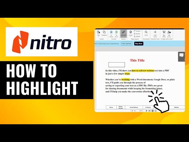 How To Highlight in Nitro PDF | Quick and Easy Tutorial