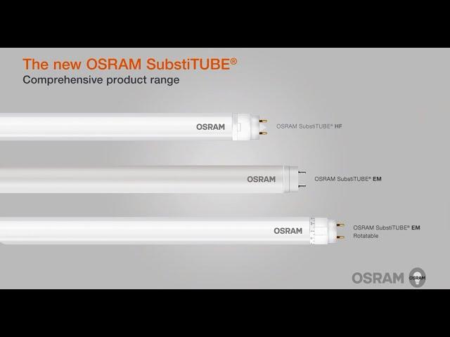 The new LED tubes: OSRAM SubstiTUBE - versatile, efficient and durable