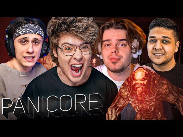 САМЫЙ УГАРНЫЙ ХОРРОР С ДРУЗЬЯМ | Шарф Играет в PANICORE ft. Murzofix, Megarush, Kopsteep