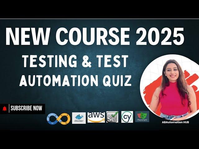 Testing & Test Automation Quiz || New Course || Get Access Today