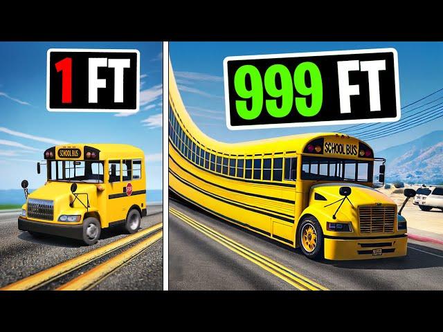 everytime I CRASH my SCHOOLBUS gets LONGER...GTA 5 RP